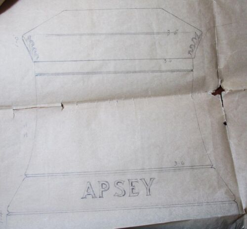 1904 CORRESPONDENCE ORIGINAL DRAWING APSEY GRAVESTONE CAMBRIDGE MASS - 第 1/5 張圖片