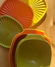 Lot of 3 Vintage Tupperware Servalier Bowls w...