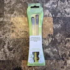 Ecotools 2-Pc. Double Ended Eye Makeup Brush Set 1217 Vegan New Free Shipping