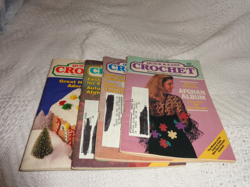 lot of 4 quick & easy crochet booklets see discription