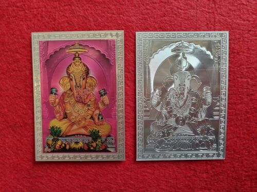 Imagen Imagen Imagen Dios Hindú Ganesh Bendición Chapado a Mano Billetera en Relieve India Rosa - Imagen 13 de 13