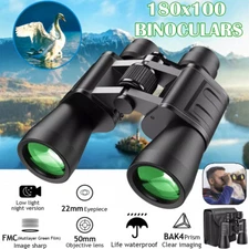 Day/Night HD Binoculars Zoom Outdoor Travel Portable 180x100 Telescope Hunting