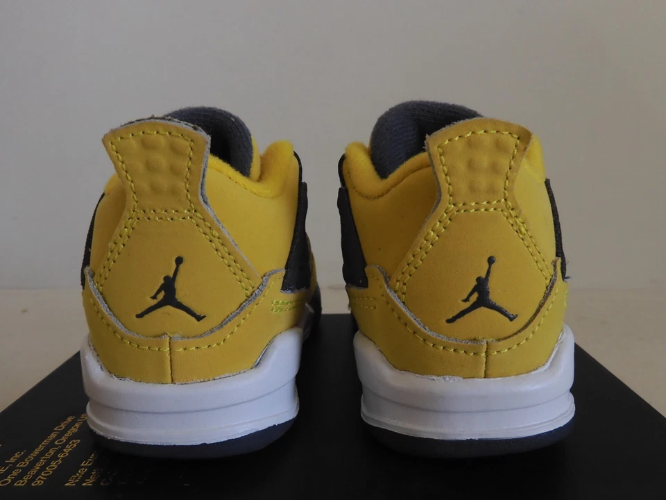 Nike Air Jordan 4 Retro (Td) Lightning 2021 Tour Amarillo Talla 3c [BQ7670-700] Foto 4 de 4