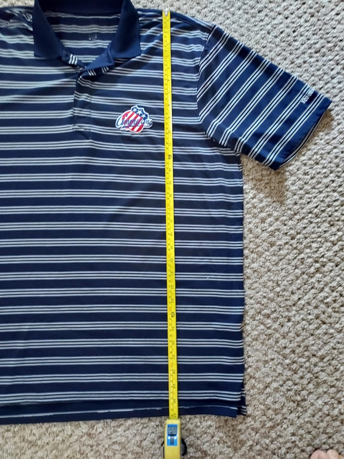 Men's REEBOK Polo Golf Shirt ROCHESTER AMERICANS … - image 6