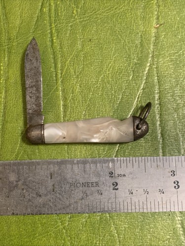 Vintage - HAMMER BRAND USA. Mini Blade Pocket Knife Keychain Cracked Ice - Picture 5 of 5