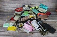 Phone Case Lot- Various Phone styles- Some New Some Used- Mixed Lot- Charger