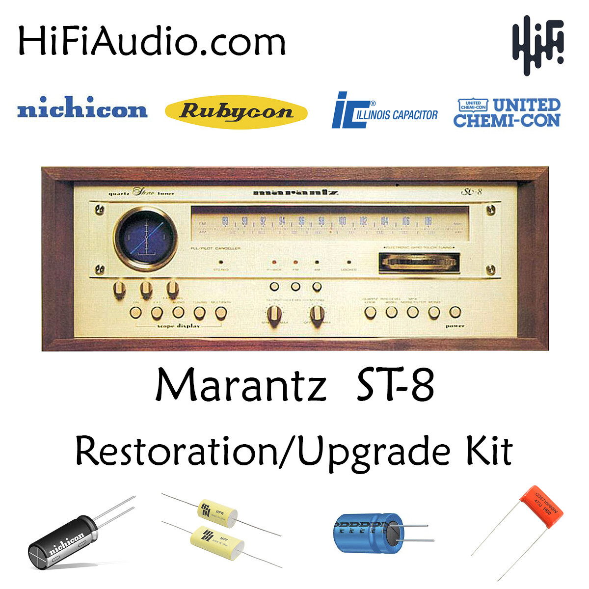 Marantz ST-8 tuner capacitor rebuild restoration recap kit