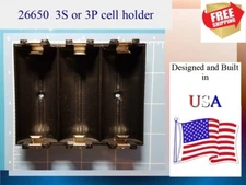 3S or 3P  26650      Lifepo4 / Li-Ion    Battery Holder USA built with Free Ship