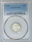 1938 Mercury Dime PCGS XF45 Original Luster Just Graded New Holder #W40A