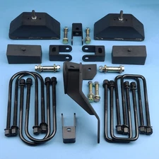 99-04 F250 F350 D60 Front 3.5" Rear 3"+Track Bar Lift Kit 4" Axle 4WD W/O Aux