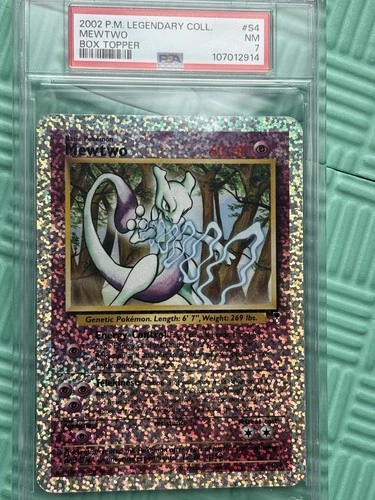 Mewtwo Legendary Collection Box Topper S4 Pokemon Card PSA 7 Graded Near Mint