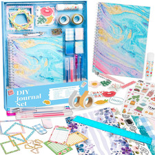 DIY Journal Kit for Girls - Scrapbook Diary Supplies Set