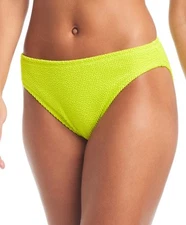 Bar III Women's Textured Hipster Bikini Bottoms, Sunny Lime, Medium, $48