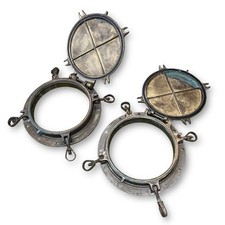 12" Glass Diameter Bronze Porthole with Storm Cover-TWO AVAILABLE