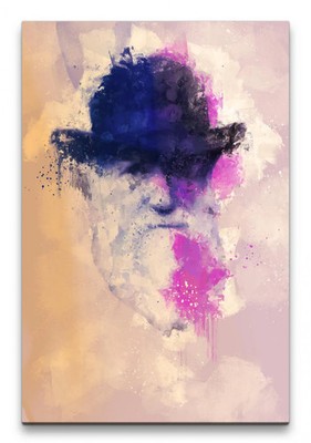 60x90cm Charles Darwin Porträt Abstrakt Kunst Evolution Naturwissenschaftler