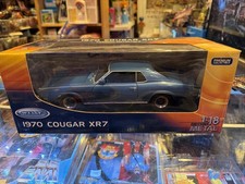 Welly 1970 Mercury Cougar Xr7 Premium Collectible Model Car 118 Scale Blue Welly 1970 Mercury Cougar Xr7 Premium Collectible Model Car 118 Scale Blue
