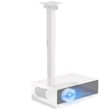 Projector Ceiling Mount with Tray, Adjustable Height Universal Bracket with C...