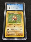 Pokemon Hitmonchan Holo 7/102 from Base Set Unlimited in a CGC 9 !!