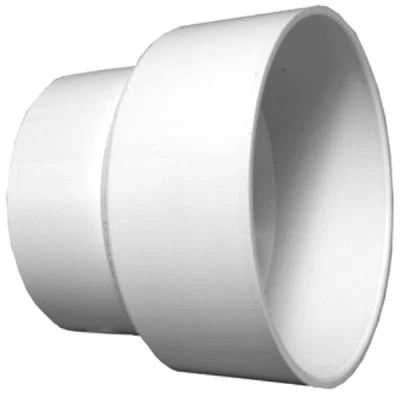 CHARLOTTE PIPE Schedule 40 DWV Reducing Pipe Coupling, PVC, 3 x 1-1/2 In. - PVC 00102 0800HA