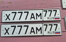 Auto Nummernschild Kennzeichen Russland Russia ORIGINAL NEU