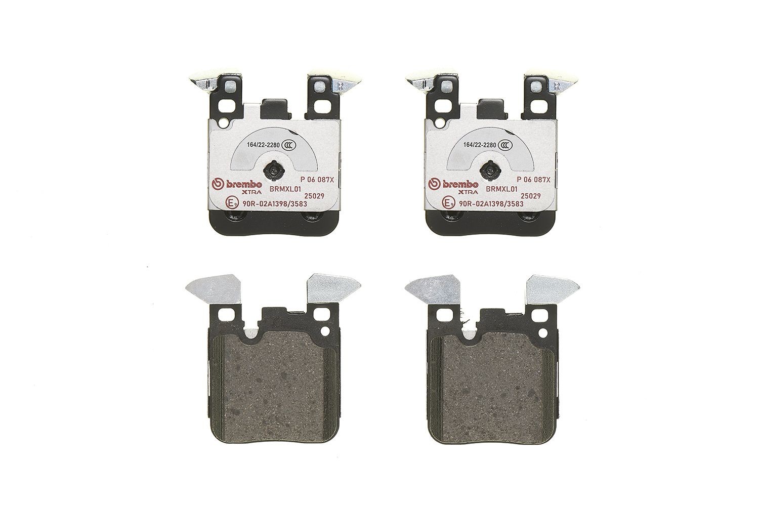 Plaquettes de frein Brembo Xtra P06087X auto avant haute friction