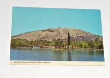 Postcard Lakeside View Of Georgia's Stone Mountain D-16481 FREE USA Shipping