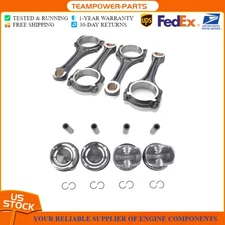 Engine Connecting Rods & Piston Rings Set For Mercedes-Benz M274 A180 A200 2.0T 