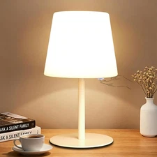 Cordless Table Lamp, Rechargeable Outdoor Battery Table Lamp Shower Waterproo...