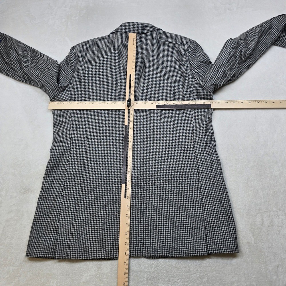 Tommy Hilfiger Houndstooth Sport Coat Mens 42L Light Grey Black Wool $375 NEW thumbnail 8