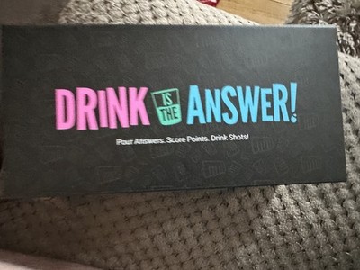 Drink Is The Answer Partyspiel Erwachsene Trinken Student schießt Kaugummisachen 18+