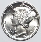 1939 Mercury Dime CHOICE BRILLIANT UNCIRCULATED (K286)