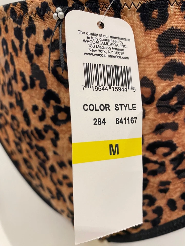 Calzoncillos vintage Wacoal estampado animal 12-14 marrón negro bragas pantalones ropa interior Foto 3 de 4