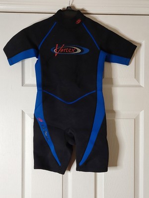LL Bean Vortex womens Wet Suit  8 Black Blue Surf