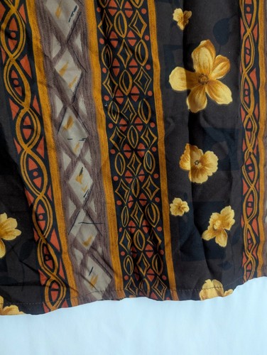 Vtg POINTER SPORTSWEAR Multi Hawaiian Print Straight Maxi Skirt 34-40"w J1 - Picture 2 of 6