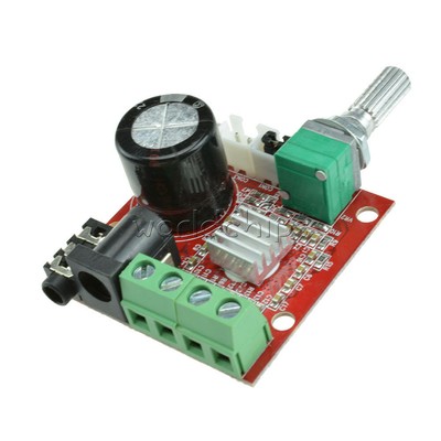 Hi-Fi PAM8610 Audio Stereo Amplifier Board Module Dual D Class Channel 2X10W 12V