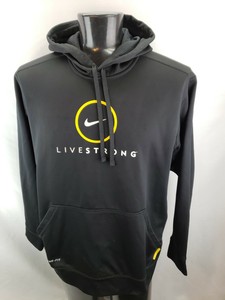 Livestrong Nike Therma-fit Moletom Com Capuz Masculina Gg Capuz Preto Com Amarelo | eBay