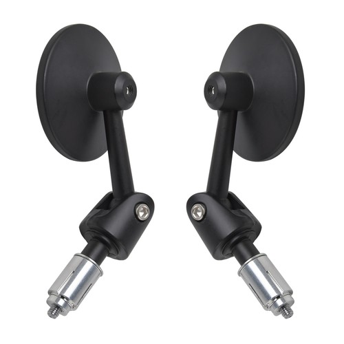 Rückspiegel 2-Spiegel Aluminium Fahrrad Motorrad Halter e-Bike Roller Lenkerende - Bild 12 von 15