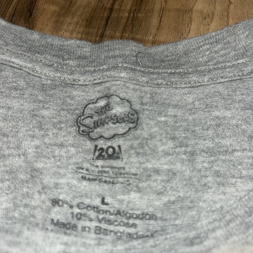 🔥Mens Large🔥 The Simpsons Krusty Burger Over Dozens Sold Gray Shirt - Picture 3 of 7