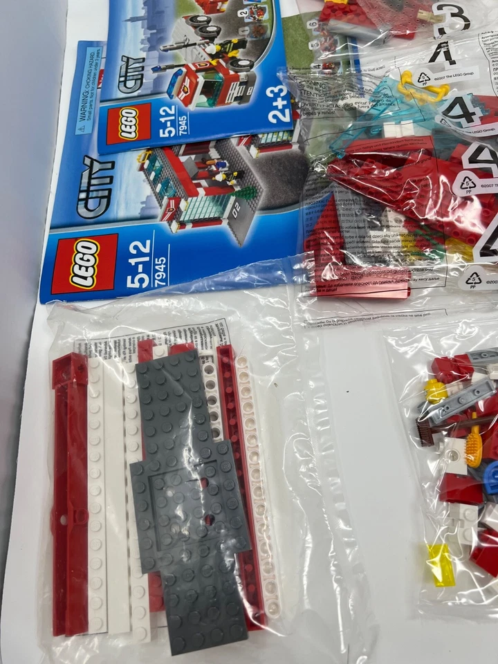 LEGO City 7945 Estación de Bomberos Pasos 3-6 Bolsas Selladas Sin Caja *INCOMPLETO* Foto 4 de 4