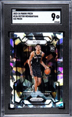 【希少】VICTOR WEMBANYAMA  ICE PRIZM RC Victor Wembanyama San Antonio Spurs 2023-24 Panini Prizm Ice