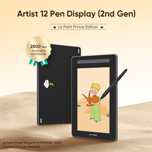 Artist 12 (Gen 2) Le Petit Prince Edition Graphics Drawing Tablet X3 Stylus Tilt - Afbeelding 7 van 14