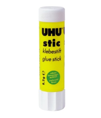 Glue Sticks UHU Size 8.2 g. Strong Fast Natural Ingredients Paper Free Shipping
