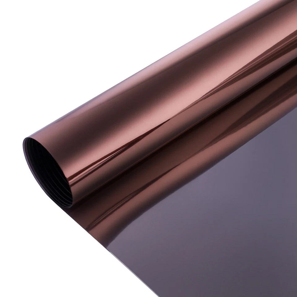 Lámina adhesiva de privacidad unidireccional para espejo de ventana calor UV reflectante tinte lámina hogar Foto 3 de 4