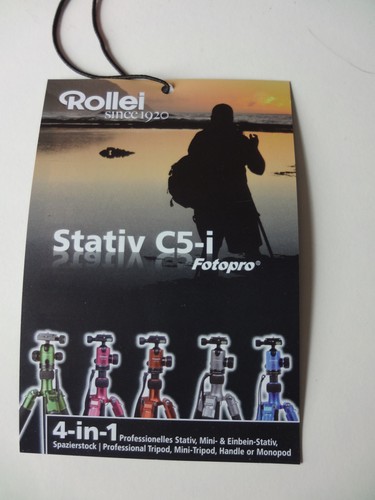 Rollei Fotopro Tripod C5-i - Stativ - Dreibein mit Tragetasche - Bild 7 von 15
