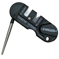 Haller Mini SchäRfer 3-In-1 MesserschäRfer Tool Mit SchäRfstab KunststoffgehäUse