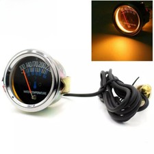 2'' 52mm Mechanical Metal Black Pointer Water Temp Temperature Gauge&Sensor ℃&℉