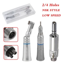 NSK Style Dental Slow Low Speed Handpiece Straight Contra Angle Air Motor 2/4H Y