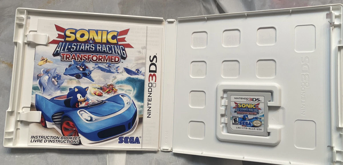 Sonic All Stars Racing Transformed Nintendo 3DS XL 2DS Game w Case Manual