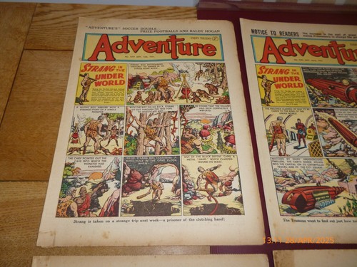 ADVENTURE 1951 x 12 D.C THOMSON COMICS STRANG IN THE UNDERWORLD No. 1391 - 1402 - Picture 3 of 15