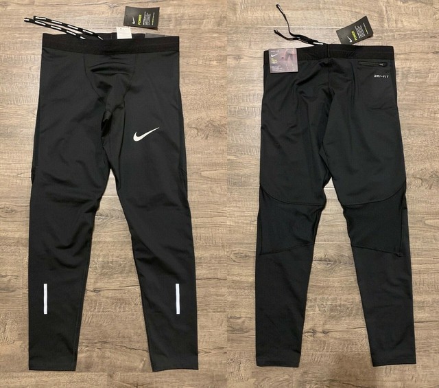 ð¥NWTð¥ Nike Power Tech Tight Dri-Fit Men's Running Tights 857845-010 Size S for sale online